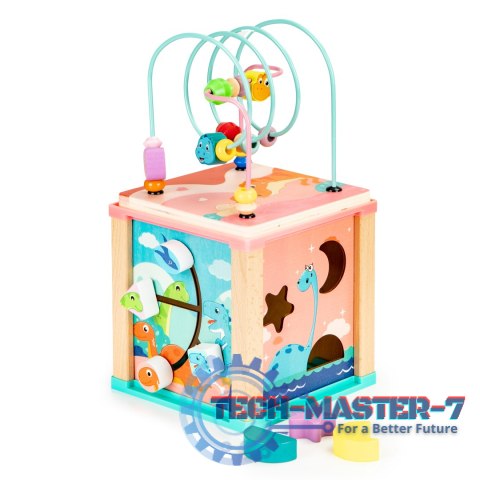 Drewniana kostka edukacyjna, sorter mula ECOTOYS ECOTOYS Drewniana kostka edukacyjna, sorter mula ECOTOYS ECOTOYS