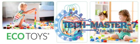 Drewniana kostka edukacyjna, sorter mula ECOTOYS ECOTOYS Drewniana kostka edukacyjna, sorter mula ECOTOYS ECOTOYS