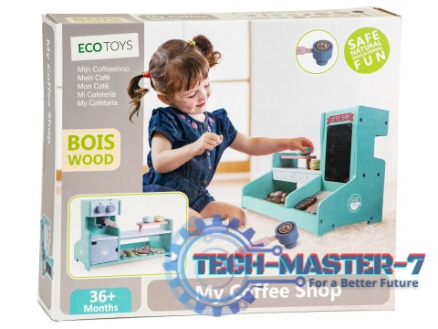 Drewniana kuchnia kawiarnia sklep cukiernia ECOTOYS ECOTOYS Drewniana kuchnia kawiarnia sklep cukiernia ECOTOYS ECOTOYS