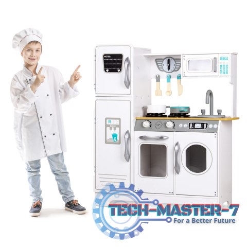 Drewniana kuchnia z akcesoriami dla dzieci ECOTOYS ECOTOYS Drewniana kuchnia z akcesoriami dla dzieci ECOTOYS ECOTOYS