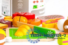 Drewniane jedzenie do krojenia 23 sztuki ECOTOYS ECOTOYS