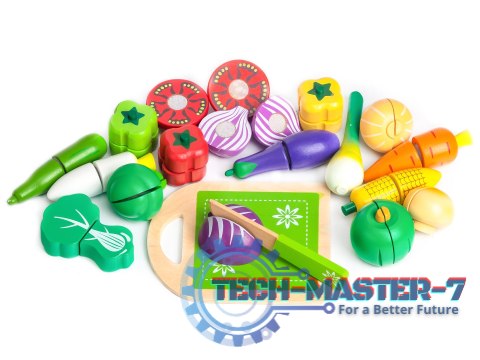 Drewniane warzywa do krojenia dla dzieci 20 sztuk ECOTOYS ECOTOYS Drewniane warzywa do krojenia dla dzieci 20 sztuk ECOTOYS ECOTOYS