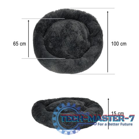Legowisko dla psa kota posłanie kojec 100cm ciemny szary Legowisko dla psa kota posłanie kojec 100cm ciemny szary