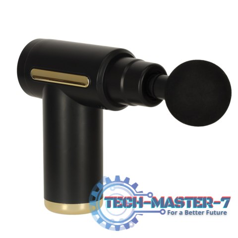 Pistolet do masażu masażer do pleców ciała LED 4w1 czarny Pistolet do masażu masażer do pleców ciała LED 4w1 czarny