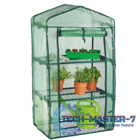 Szklarnia balkonowa ogrodowa warzywniak z trzema półkami na kwiaty 69 x 49 x 125 cm Szklarnia balkonowa ogrodowa warzywniak z trzema półkami na kwiaty 69 x 49 x 125 cm