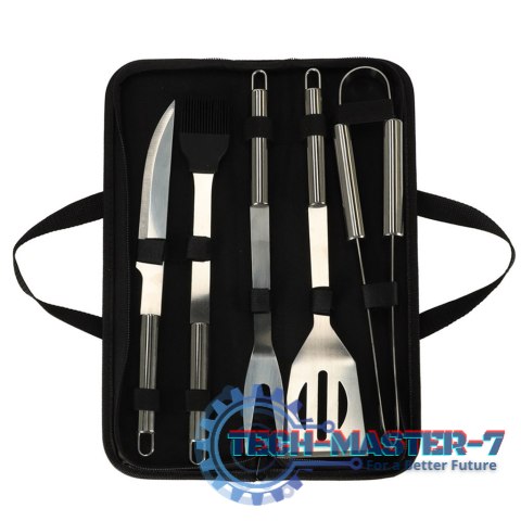 Sztućce do grilla akcesoria grillowe zestaw w etui 6 w 1 Sztućce do grilla akcesoria grillowe zestaw w etui 6 w 1