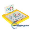 Tablica magnetyczna montessori mozaika kolorowe kropki żółta 26 x 26 cm Tablica magnetyczna montessori mozaika kolorowe kropki żółta 26 x 26 cm