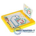Tablica magnetyczna montessori mozaika kolorowe kropki żółta 26 x 26 cm Tablica magnetyczna montessori mozaika kolorowe kropki żółta 26 x 26 cm
