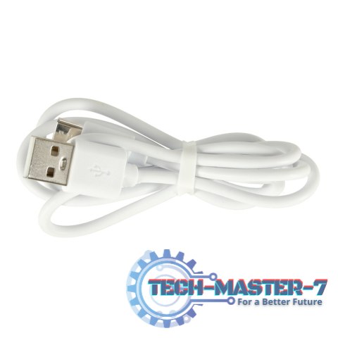 Wentylator biurkowy wiatrak przenośny bezprzewodowy USB z akumulatorem regulowany 4 poziomy mocy LED 38cm biały Wentylator biurkowy wiatrak przenośny bezprzewodowy USB z akumulatorem regulowany 4 poziomy mocy LED 38cm biały