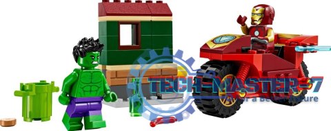 Klocki Marvel Super Heroes 76287 Iron Man z motocyklem i Hulk Klocki Marvel Super Heroes 76287 Iron Man z motocyklem i Hulk