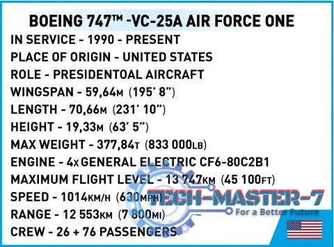Klocki Boeing 747 Air Force One Klocki Boeing 747 Air Force One