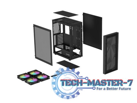 Obudowa Genesis Diaxid 605 ARGB MIDI TOWER USB-C Czarna Obudowa Genesis Diaxid 605 ARGB MIDI TOWER USB-C Czarna