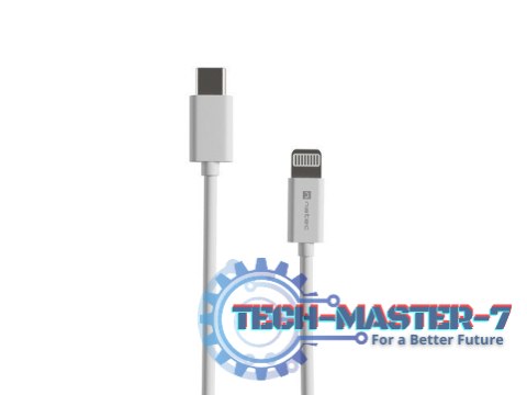 Kabel Lightning (M)->USB-C(M) 1m MFI Prati Biały Kabel Lightning (M)->USB-C(M) 1m MFI Prati Biały
