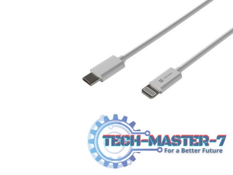 Kabel Lightning (M)->USB-C(M) 1m MFI Prati Biały Kabel Lightning (M)->USB-C(M) 1m MFI Prati Biały