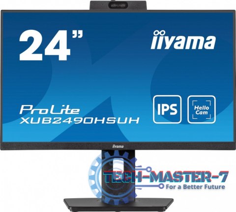 Monitor 24 cale XUB2490HSUH-B1 IPS,FHD,CAM,MIC,HDMI,DP,3xUSB(3.2), 100Hz,250cd,4ms,ADAPTIVE SYNC,FlickerFree,2x2W,WINDOWS HELLO Monitor 24 cale XUB2490HSUH-B1 IPS,FHD,CAM,MIC,HDMI,DP,3xUSB(3.2), 100Hz,250cd,4ms,ADAPTIVE SYNC,FlickerFree,2x2W,WINDOWS HELLO