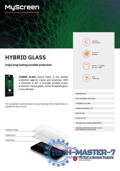 Szkło hybrydowe HybridGlass FlexibleGlass iPhone 15 Pro Max 6,7 Szkło hybrydowe HybridGlass FlexibleGlass iPhone 15 Pro Max 6,7
