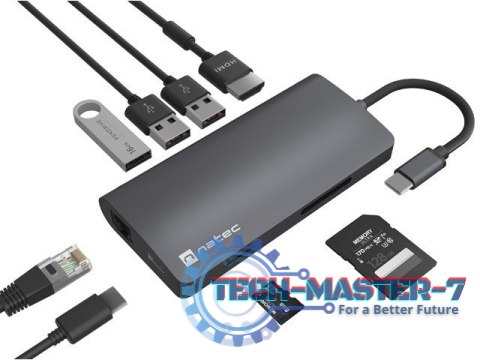 Multiport Adapter Fowler 2 V2 USB-C->HUB USB 3.0 3X, HDMI4K Multiport Adapter Fowler 2 V2 USB-C->HUB USB 3.0 3X, HDMI4K