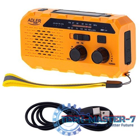 Radio solarne z korbką ręczną AD1197 Radio solarne z korbką ręczną AD1197