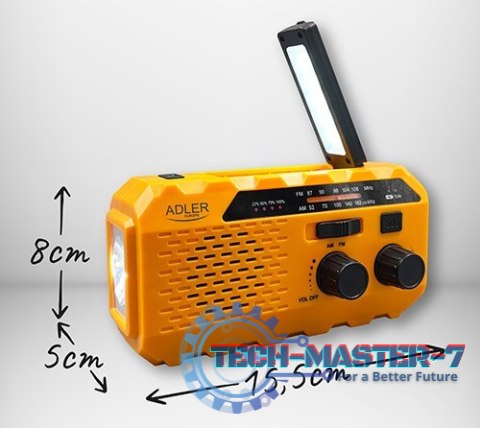 Radio solarne z korbką ręczną AD1197 Radio solarne z korbką ręczną AD1197