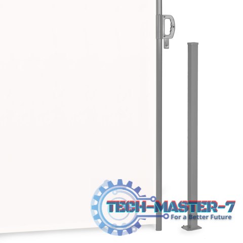 Składana markiza 300x180 cm boczna roleta parawan do ogrodu na taras beżowa ModernHome Składana markiza 300x180 cm boczna roleta parawan do ogrodu na taras beżowa ModernHome