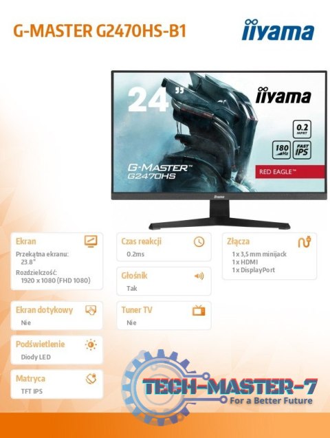 Monitor 24 cale G2470HS-B1 IPS,FHD, 180Hz Monitor 24 cale G2470HS-B1 IPS,FHD, 180Hz