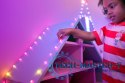 Inteligentne lampki dekoracyjne Strings USB-C (Candies) 100 LED RGB, serca, przezroczysty przewód, 6 m
