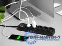 Listwa zasilająca PowerGuard PRO 1.8m (5 gniazd, 1 włącznik) czarna Listwa zasilająca PowerGuard PRO 1.8m (5 gniazd, 1 włącznik) czarna