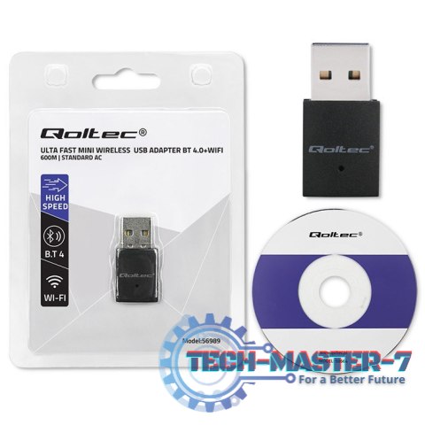 Adapter bezprzewodowy Ultra szybki mini WiFi Standard AC | BT 4.0USB | 600Mbps Adapter bezprzewodowy Ultra szybki mini WiFi Standard AC | BT 4.0USB | 600Mbps