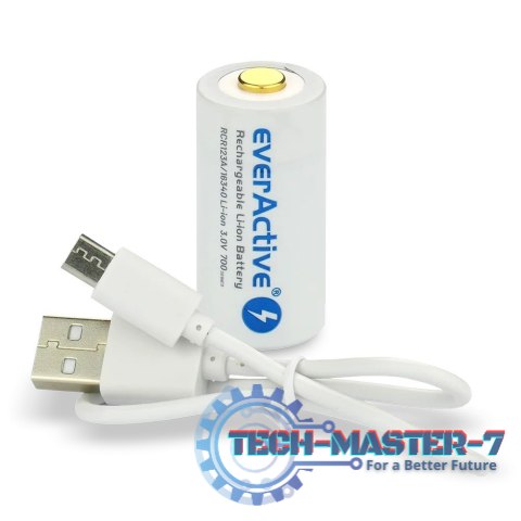 Akumulator 16340 3V Li-ion 700 mAh micro USB Akumulator 16340 3V Li-ion 700 mAh micro USB