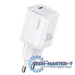 Ładowarka sieciowa 30W GaN USB-C Fast Charging Biała