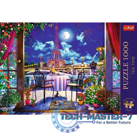 Puzzle 1000 elementów Premium Plus Paryż w blasku księżyca Puzzle 1000 elementów Premium Plus Paryż w blasku księżyca