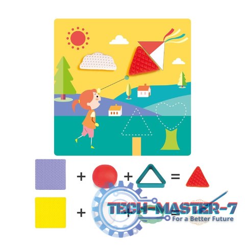 Zestaw Plastusiowe zabawy - Geometryczne kształty Zestaw Plastusiowe zabawy - Geometryczne kształty