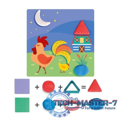 Zestaw Plastusiowe zabawy - Geometryczne kształty Zestaw Plastusiowe zabawy - Geometryczne kształty