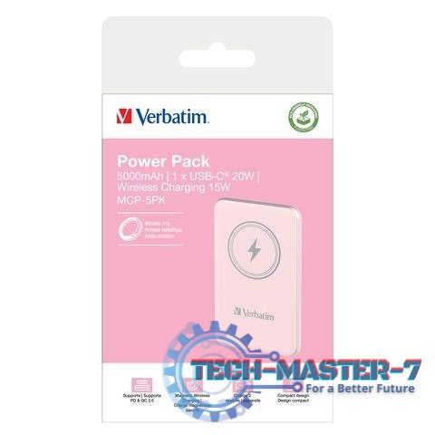 Power Bank Charge n GO 32243 5000 mAh PD 20W QC 3.0 Różowy. Power Bank Charge n GO 32243 5000 mAh PD 20W QC 3.0 Różowy.