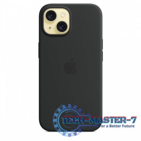 Etui silikonowe z MagSafe do iPhonea 15 - czarne Etui silikonowe z MagSafe do iPhonea 15 - czarne