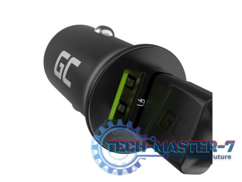 Ładowarka samochodowa GC PowerRide Nano36 36W 6A 2x USB-A Ładowarka samochodowa GC PowerRide Nano36 36W 6A 2x USB-A