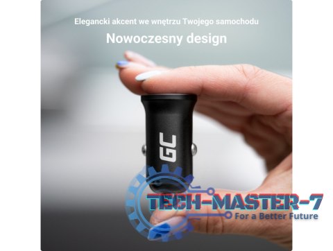 Ładowarka samochodowa GC PowerRide Nano36 36W 6A 2x USB-A Ładowarka samochodowa GC PowerRide Nano36 36W 6A 2x USB-A