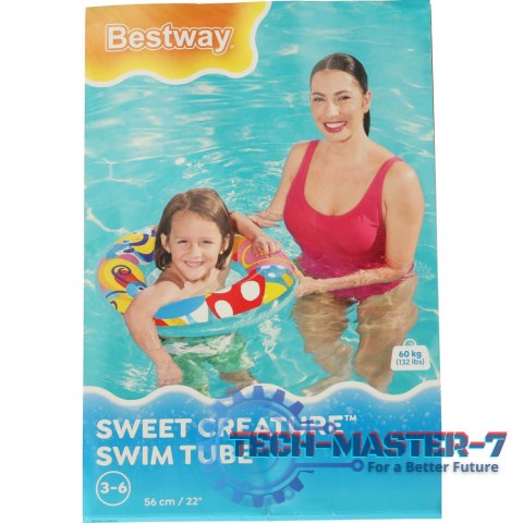 Kółko do pływania dmuchane BESTWAY 36013 motylki 56cm Kółko do pływania dmuchane BESTWAY 36013 motylki 56cm