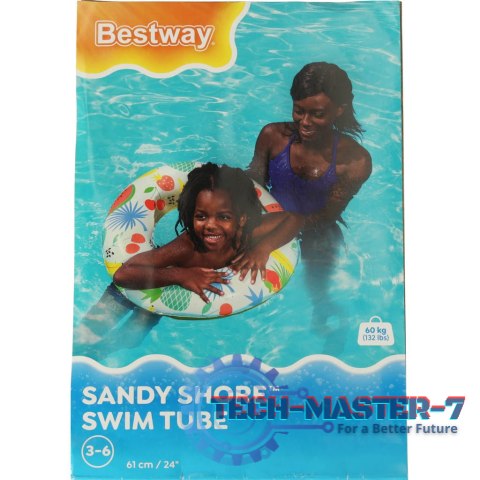 Kółko do pływania dmuchane BESTWAY 36014 owoce 61cm Kółko do pływania dmuchane BESTWAY 36014 owoce 61cm