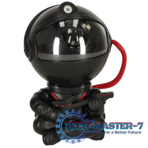 Projektor gwiazd lampka nocna astronauta na pilot czarna Projektor gwiazd lampka nocna astronauta na pilot czarna