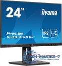 Monitor ProLite 23.8 cala XUB2493HS-B6 A, IPS, HDMI, DP, 2x2W, HAS, 300cd/m2, obrót stopy 120 stopni Monitor ProLite 23.8 cala XUB2493HS-B6 A, IPS, HDMI, DP, 2x2W, HAS, 300cd/m2, obrót stopy 120 stopni