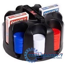 Zestaw Poker Revolving Poker Chip Rack (200)