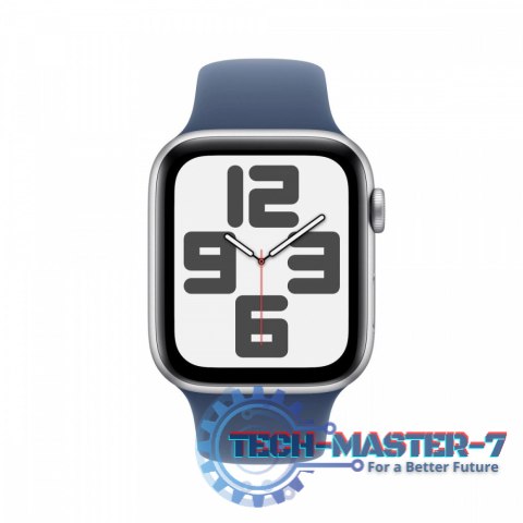 Watch SE GPS, koperta 44 mm z aluminium w kolorze srebrnym z paskiem sportowym w kolorze denim - rozmiar M/L Watch SE GPS, koperta 44 mm z aluminium w kolorze srebrnym z paskiem sportowym w kolorze denim - rozmiar M/L