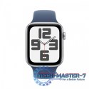 Watch SE GPS, koperta 44 mm z aluminium w kolorze srebrnym z paskiem sportowym w kolorze denim - rozmiar S/M Watch SE GPS, koperta 44 mm z aluminium w kolorze srebrnym z paskiem sportowym w kolorze denim - rozmiar S/M