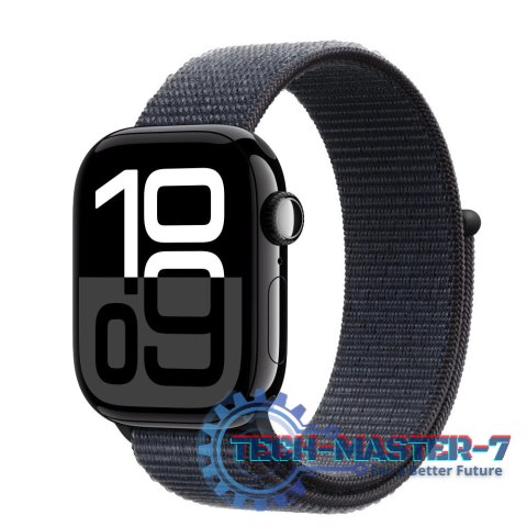 Watch Series 10 GPS, koperta 42 mm z aluminium w kolorze onyksu z opaską sportową w kolorze atramentowym Watch Series 10 GPS, koperta 42 mm z aluminium w kolorze onyksu z opaską sportową w kolorze atramentowym
