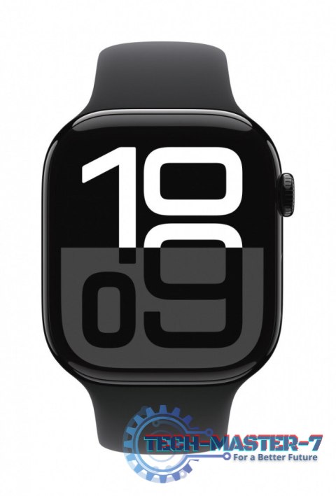 Watch Series 10 GPS, koperta 46 mm z aluminium w kolorze onyksu z paskiem sportowym w kolorze czarnym - rozmiar S/M Watch Series 10 GPS, koperta 46 mm z aluminium w kolorze onyksu z paskiem sportowym w kolorze czarnym - rozmiar S/M