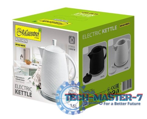 Ceramiczny czajnik elektryczny 1,5l 1500W MR-069-BLACK Ceramiczny czajnik elektryczny 1,5l 1500W MR-069-BLACK