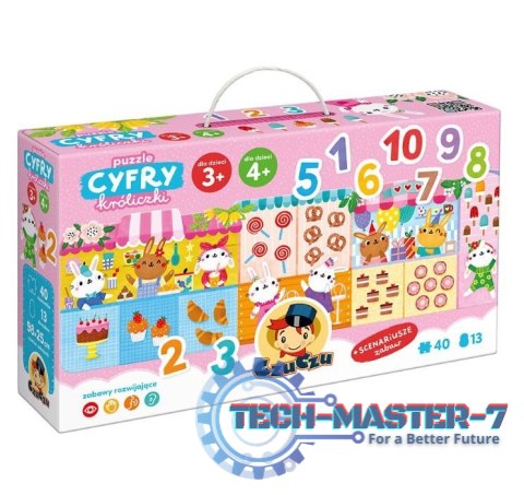 Puzzle Cyfry Króliczki Puzzle Cyfry Króliczki