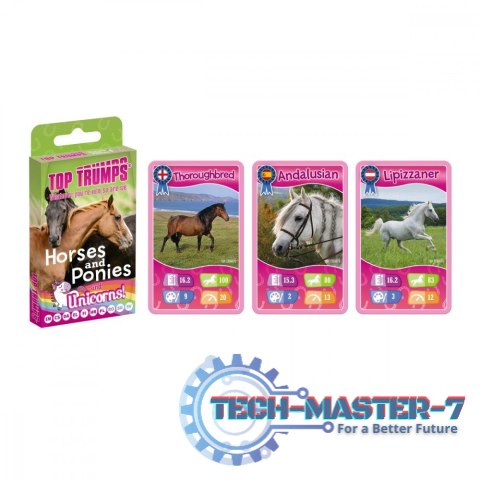 Gra karciana Top Trumps Konie, Kucyki i Jednorożce Gra karciana Top Trumps Konie, Kucyki i Jednorożce