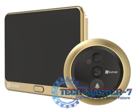 Bezprzewodowy dzwonek do drzwi z wizjerem DP2C (Golden) Bezprzewodowy dzwonek do drzwi z wizjerem DP2C (Golden)